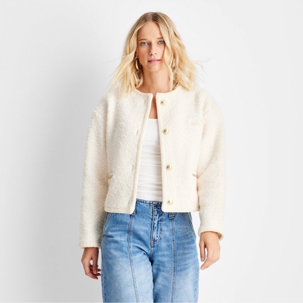 Women's Teddy Lady Chain Jacket - Future Collective Cream